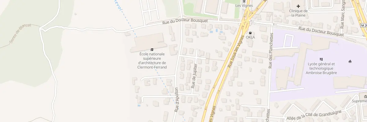 Plan du 116 Rue d’Apollon à Clermont-Ferrand