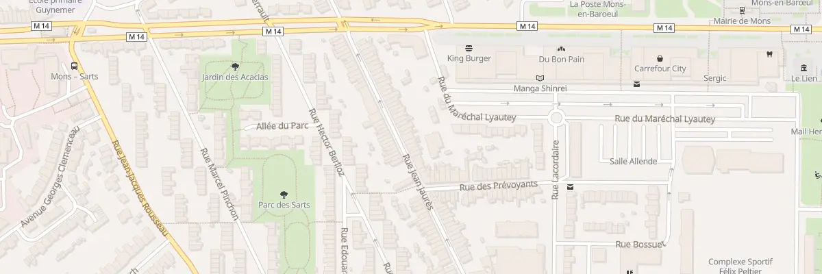 Plan du 91 Rue Jean Jaurès à Mons-en-Barœul