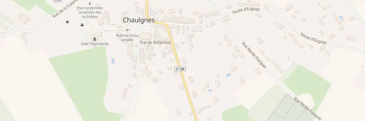 Plan du 25 Rue de la Fontaine à Chaulgnes