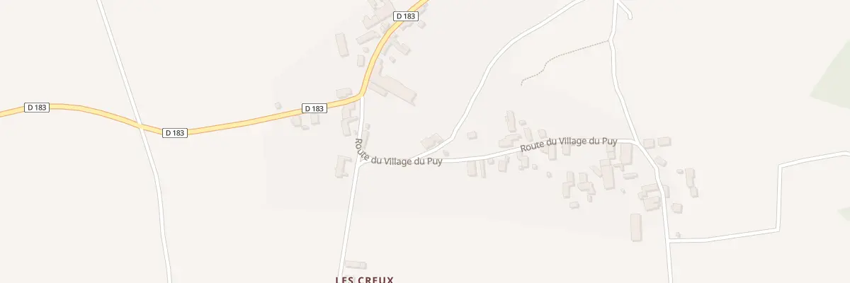 Plan du 3 Che du Village du Puy à Naves