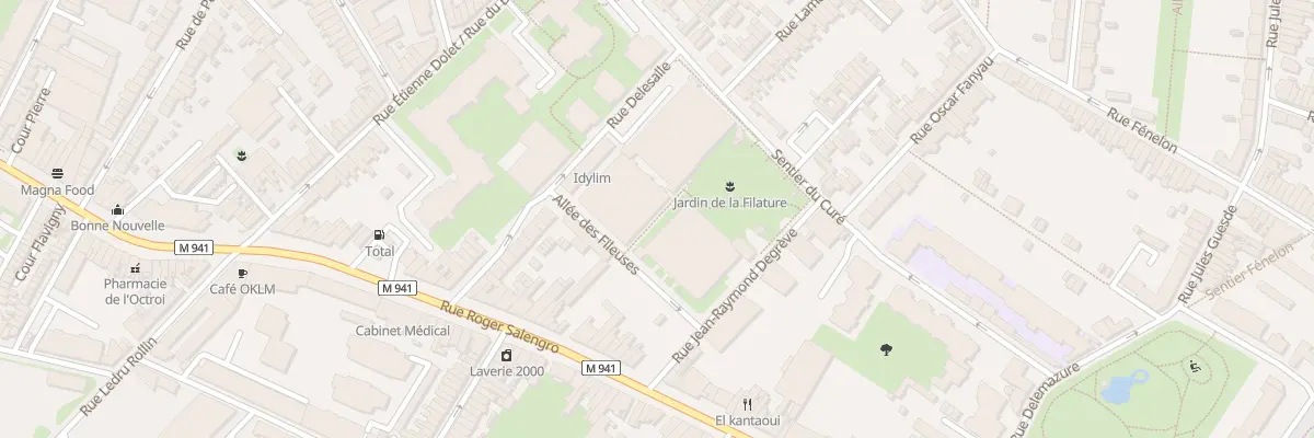 Plan du 2 All des Fileuses à Lille