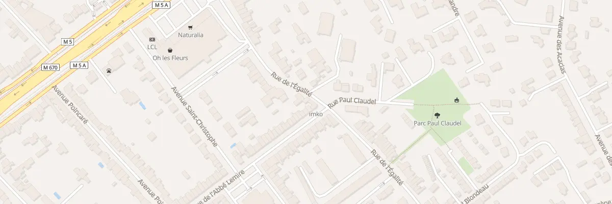 Plan du 20 Rue de l’Égalite à Marcq-en-Barœul