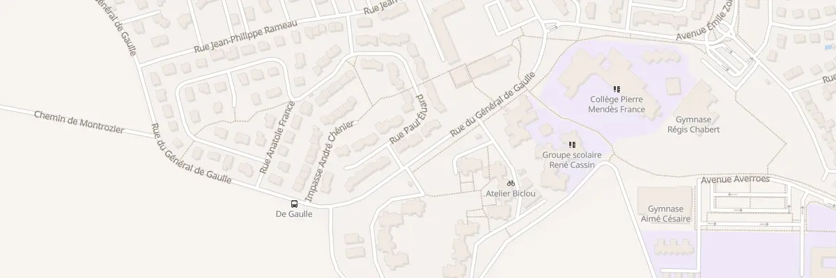 Plan du 7 Rue Paul Eluard à Riom