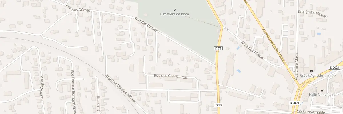 Plan du 6B Rue des Dômes à Riom
