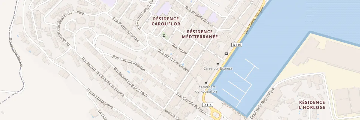 Plan du 3 Rampe de la Convention à Port-Vendres