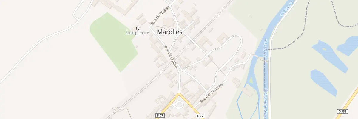 Plan du 1 Rue du Château à Marolles