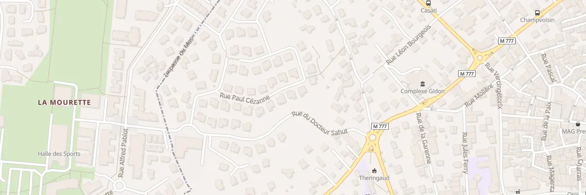 Plan du 14 Rue Paul Cézanne à Aubière