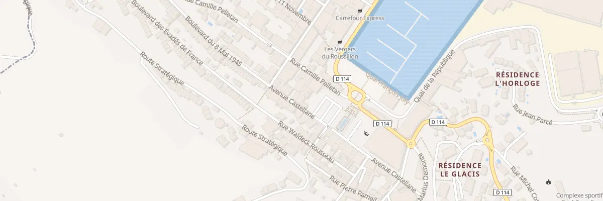 Plan du 28 Av Castellane à Port-Vendres