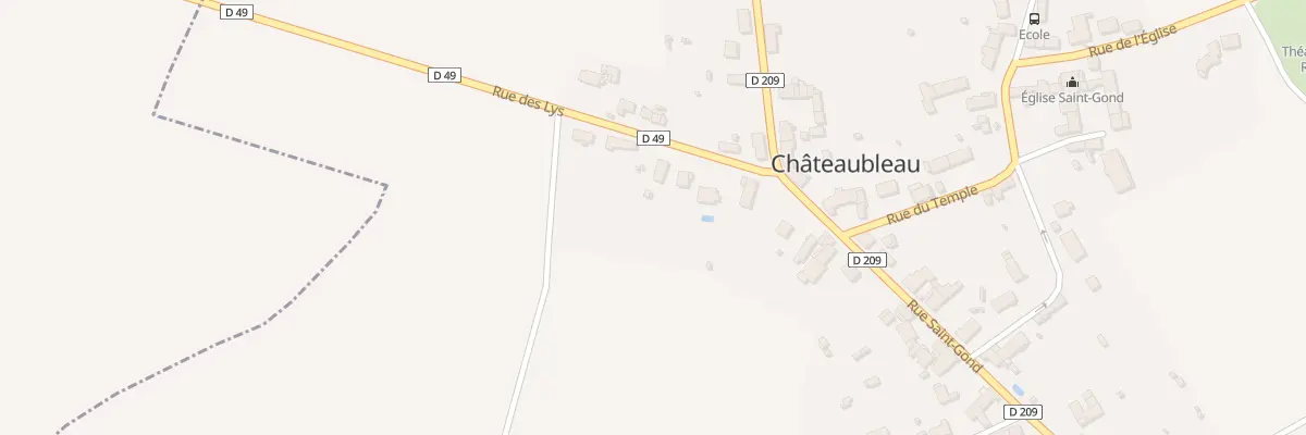 Plan du 9 Rue des Lys à Châteaubleau