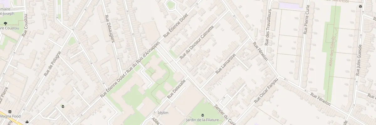 Plan du 6 Rue du Docteur Calmette à Lille
