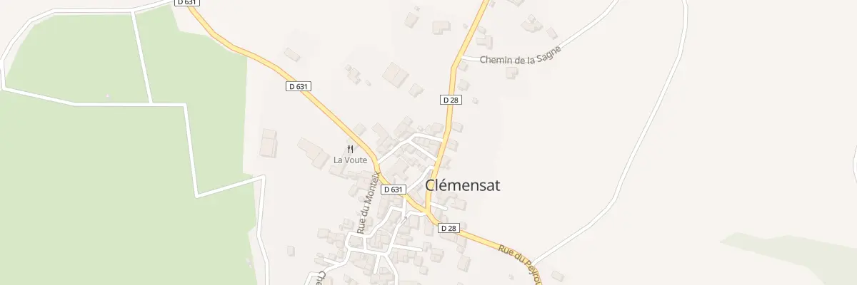 Plan du 6 Rue La Rochette à Clémensat