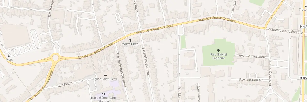Plan du 7 Rue Henri Poissonnier à Mons-en-Barœul