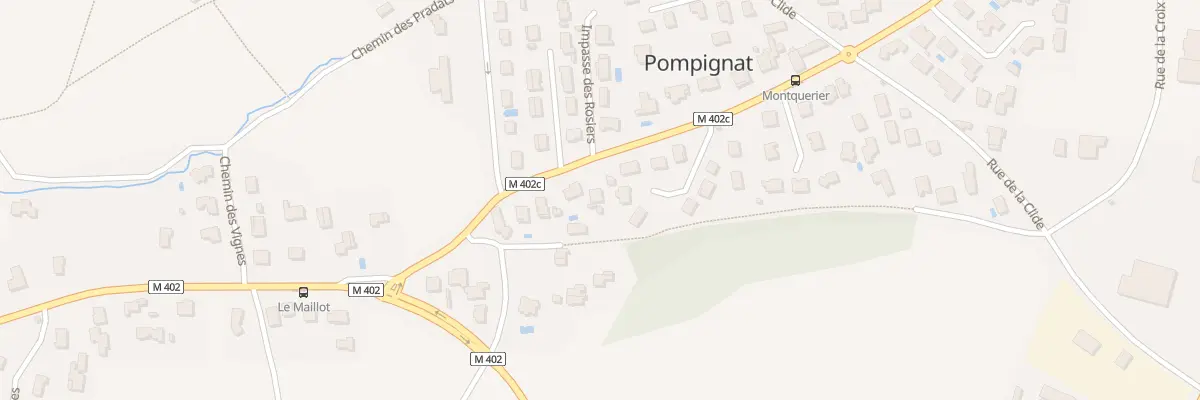 Plan du 108 Rte de Pompignat à Châteaugay