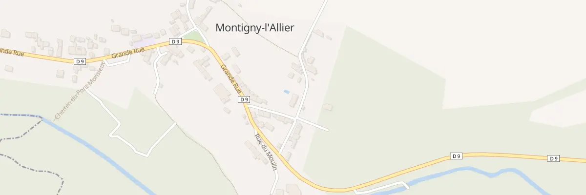 Plan du 9 Rue de Grand Fontaine à Montigny-l’Allier