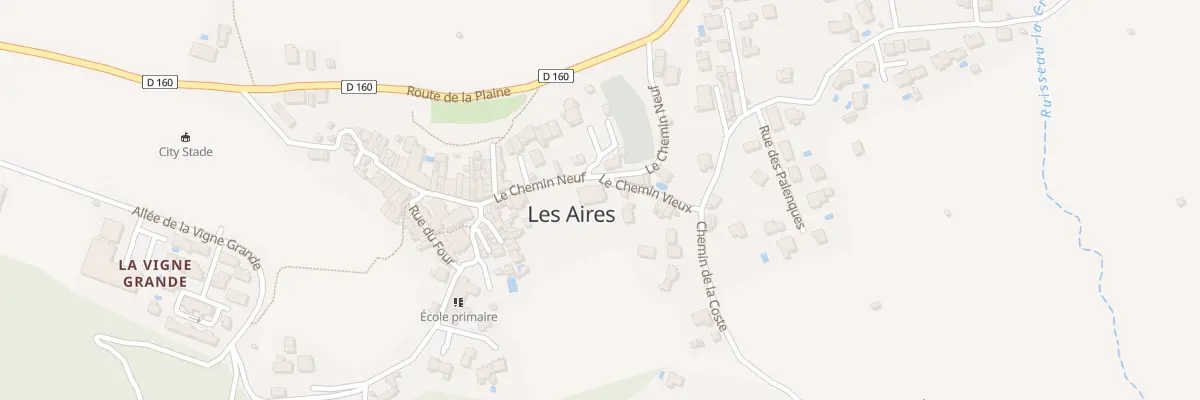 Plan du 12 Che Le Chemin Neuf aux Aires