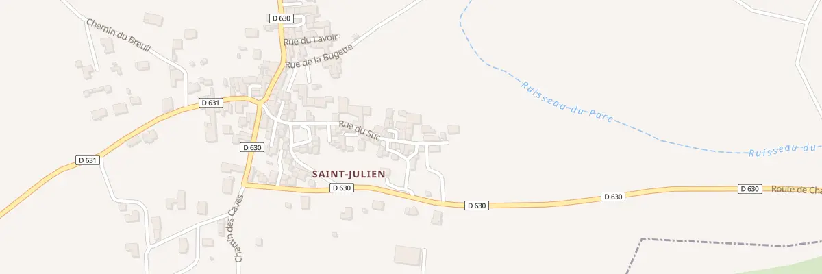 Plan du 23 Rue du Suc (St Julien) à Montaigut-le-Blanc