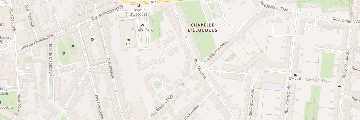 Plan du 39 Cité Jardins Rue E Dolet à Lille