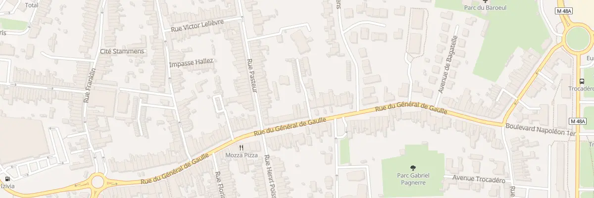 Plan du 205 Rue du Général De Gaulle à Mons-en-Barœul