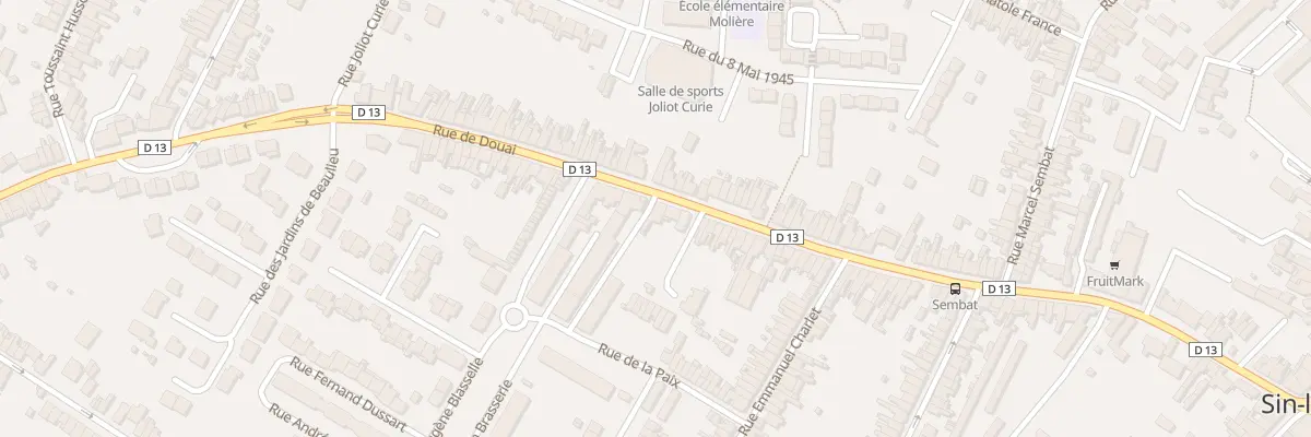 Plan du 475 Rue de Douai à Sin-le-Noble