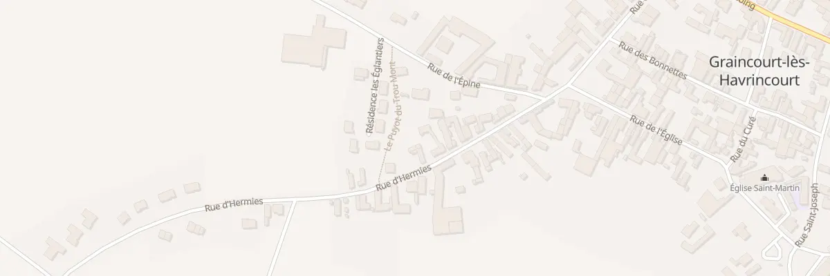 Plan du 14 Rue d’Hermies à Graincourt-lès-Havrincourt