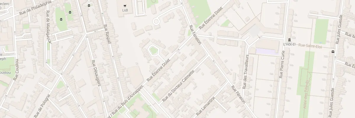 Plan du 74 Rue Etienne Dolet Hellemmes à Lille