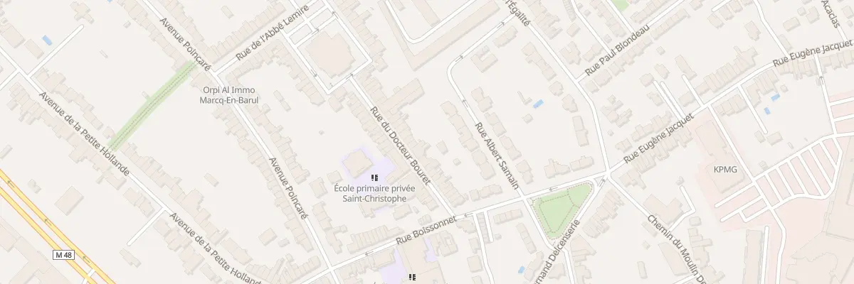 Plan du 25 Rue du Docteur Bouret à Marcq-en-Barœul