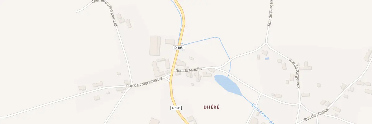 Plan du 3 Rue du Moulin à Langeron