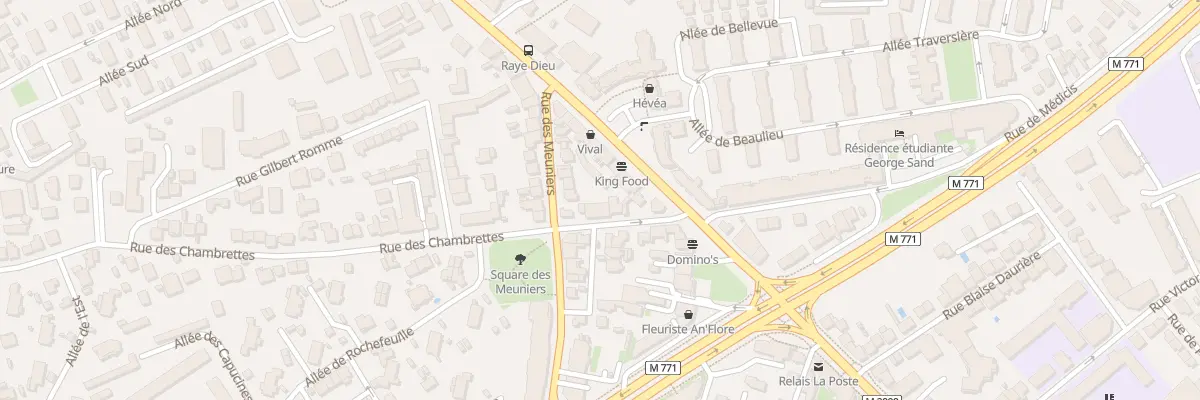 Plan du 87 Rue des Chambrettes à Clermont-Ferrand