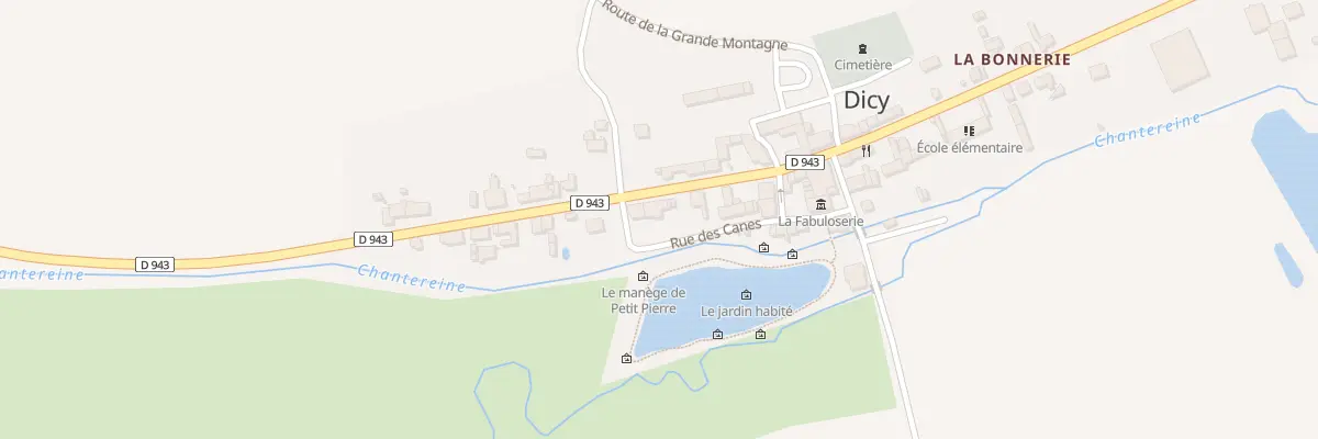 Plan du 755 Rte de la Garenne - Dicy à Charny Orée de Puisaye