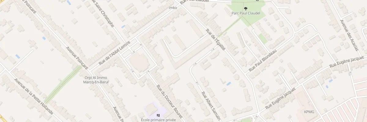 Plan du 4 Rue Albert Samain à Marcq-en-Barœul