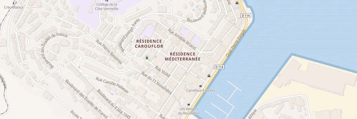Plan du 10 Rue Jules Ferry à Port-Vendres