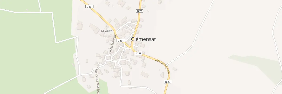 Plan du 1 Rue du Cros à Clémensat