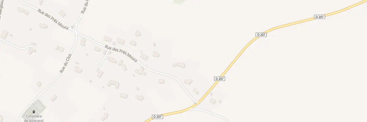 Plan du 23 Rue des Pres Moura à Jozerand