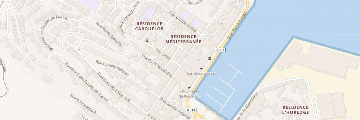 Plan du 25 Rue Louis Pasteur à Port-Vendres