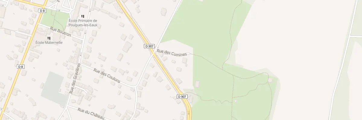 Plan du 2 Rue des Cumines à Pougues-les-Eaux