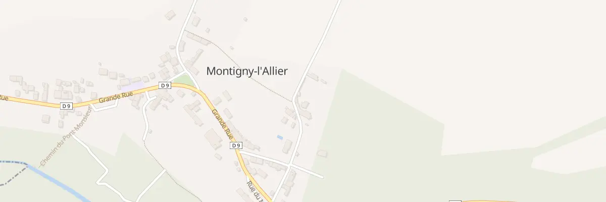 Plan du 20 Rue de Grand Fontaine à Montigny-l’Allier