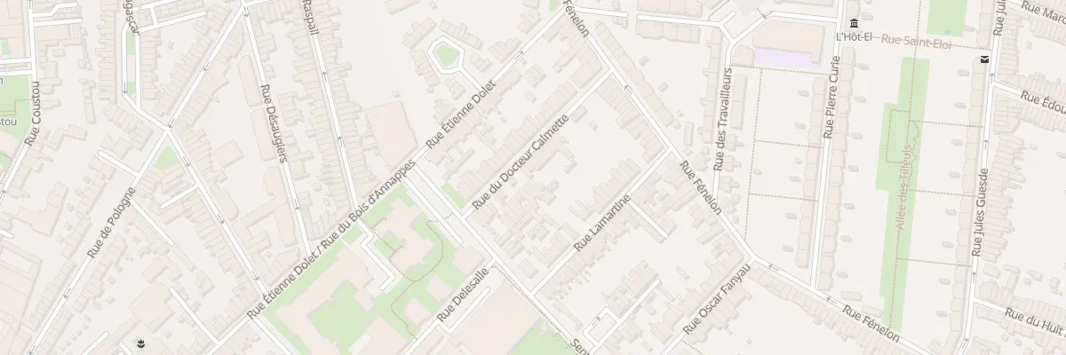 Plan du 20B Rue du Docteur Calmette à Lille