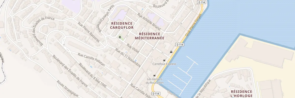 Plan du 27A Rue Louis Pasteur à Port-Vendres