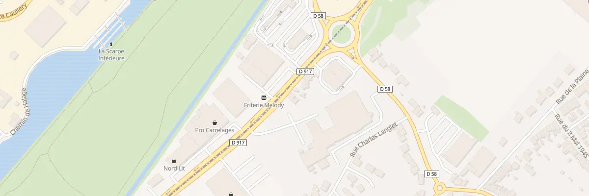Plan du 160 Rte de Tournai à Waziers