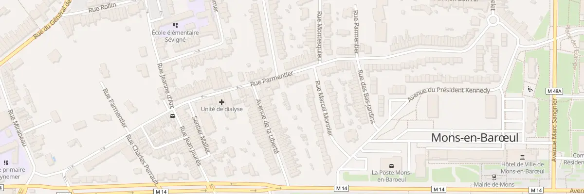 Plan du 52 Rue Parmentier à Mons-en-Barœul