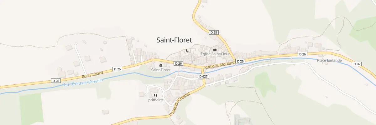 Plan du 9014 Rue des Moulins à Saint-Floret