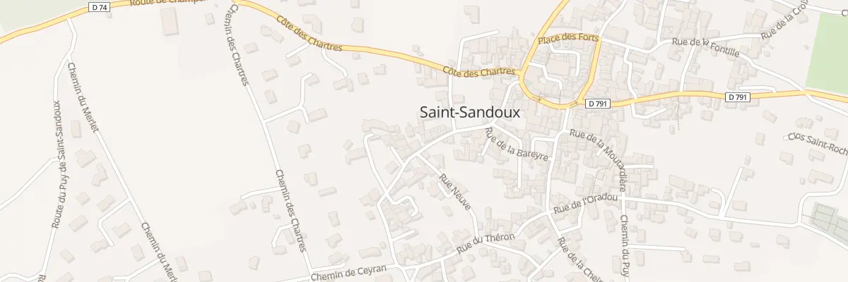 Plan du 18 Rue des Barquets à Saint-Sandoux