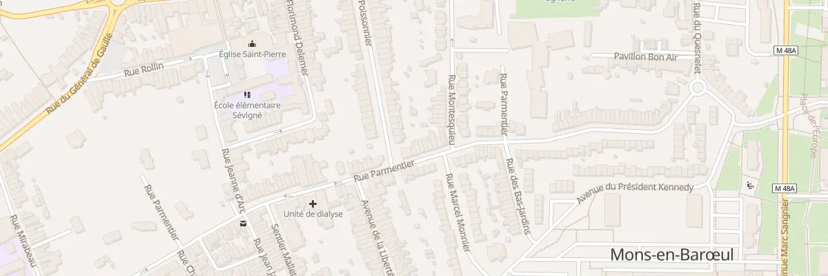 Plan du 59 Rue Parmentier à Mons-en-Barœul