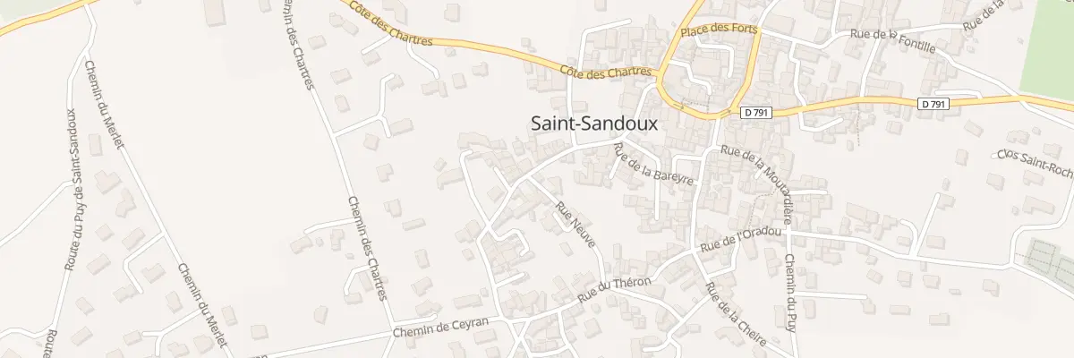 Plan du 1 Rue Neuve à Saint-Sandoux