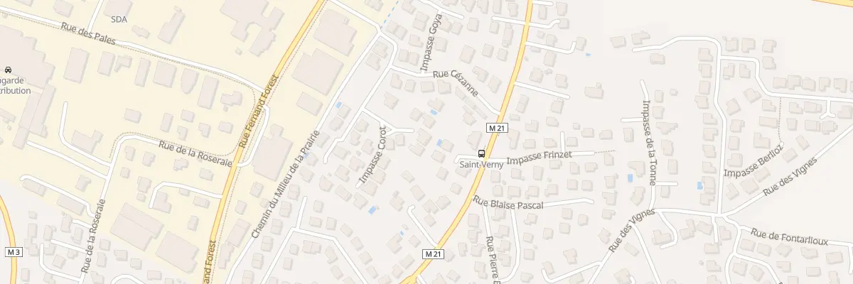 Plan du 5 Imp Corot à Romagnat