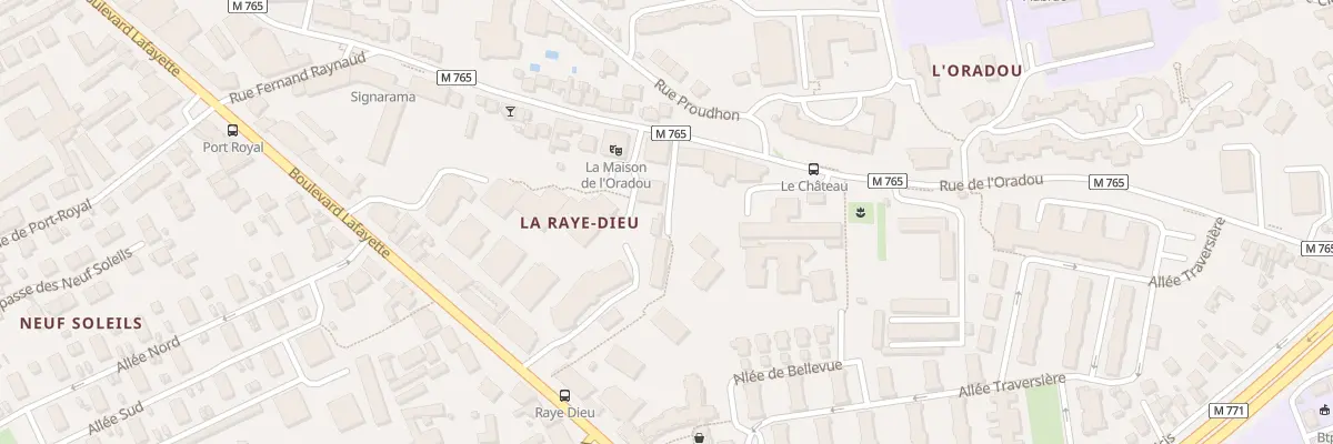 Plan du 96 Rue de l’Oradou à Clermont-Ferrand