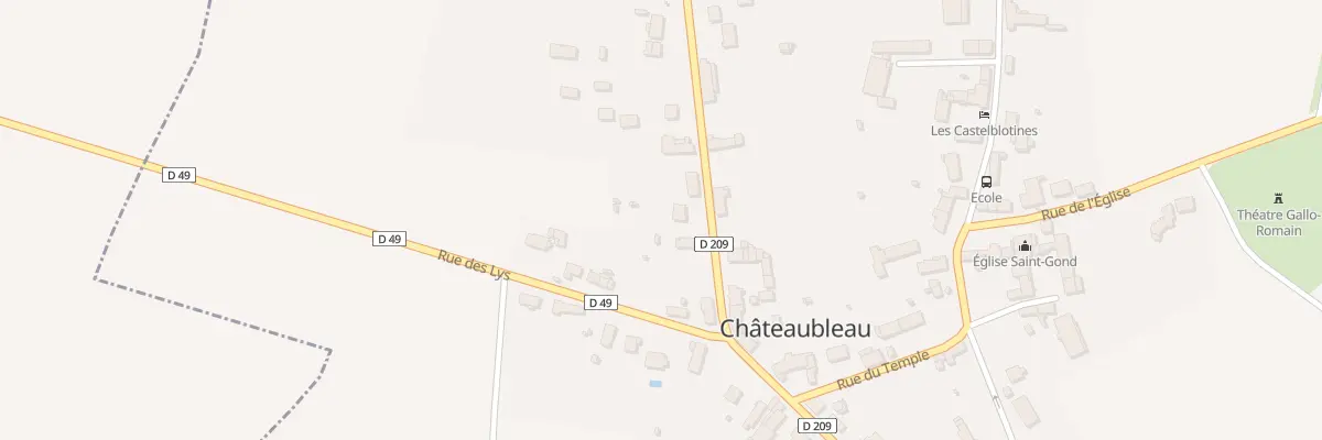 Plan du 22 Rue Saint Gond à Châteaubleau