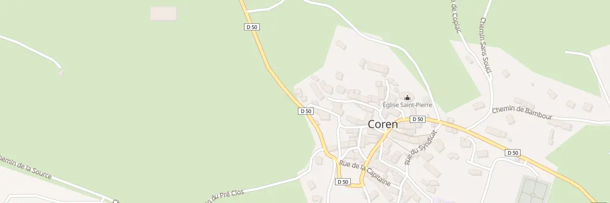 Plan du 5060 Che des Trois Roches à Coren