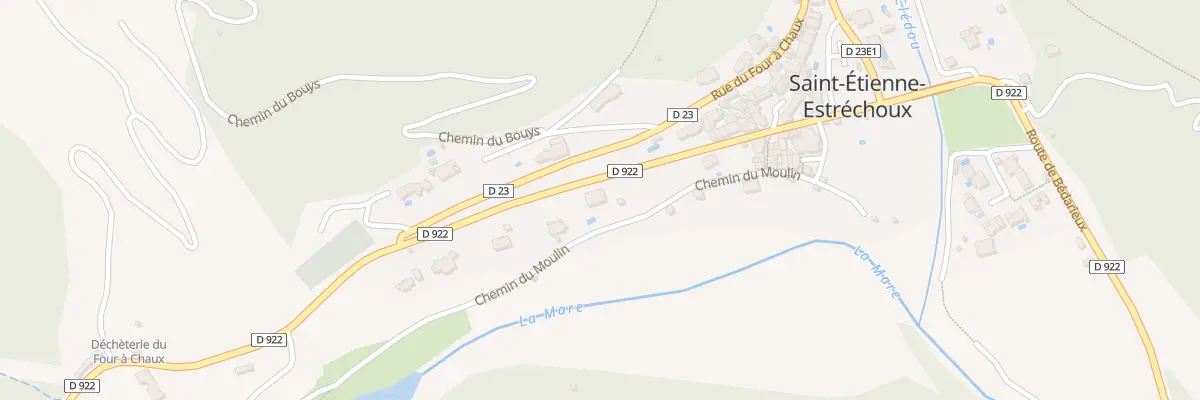 Plan du 7 Rte de Saint Gervais sur Mare à Saint-Étienne-Estréchoux