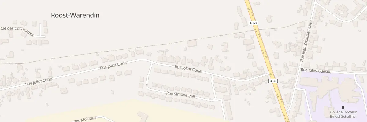 Plan du 227 Rue Joliot Curie à Roost-Warendin